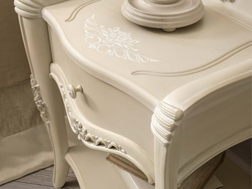 BOBOLI - Rectangular wooden bedside table with drawers by Barnini Oseo - view 3